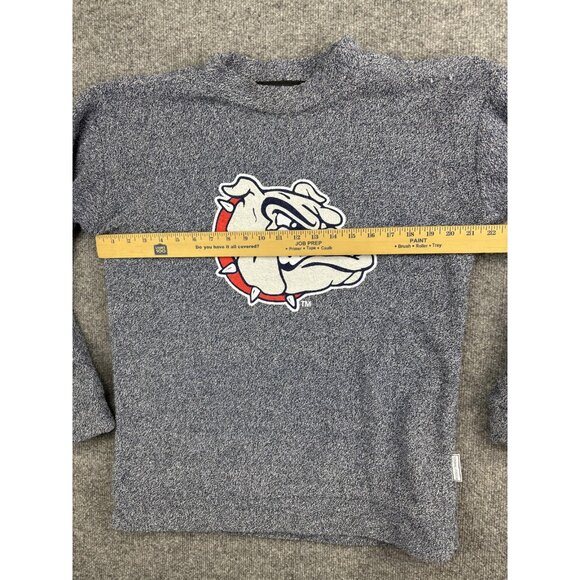 Gonzaga Bulldogs Sweater Mens Medium Gray NCAA Football Pullover Woolly Threads - Picture 3 of 6